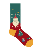 2021 New Creative Snowman Santa Claus Cartoon Socks Autumn And Winter Christmas Socks