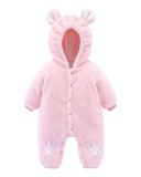 Baby Cute Cotton Bear Hooded Romper 59-90