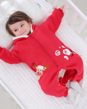 Baby Winter Christmas Zipper Long Sleeve Romper 66-90