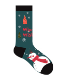 2021 New Creative Snowman Santa Claus Cartoon Socks Autumn And Winter Christmas Socks