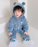 Baby Winter Cute Warm Long Sleeve Zipper Romper 59-90