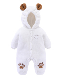 Baby Cute Cotton Bear Hooded Romper 59-90