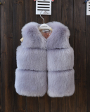 Kids Fall & Winter Imitation Fur Short Vest Coat