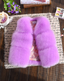 Kids Fall & Winter Imitation Fur Short Vest Coat