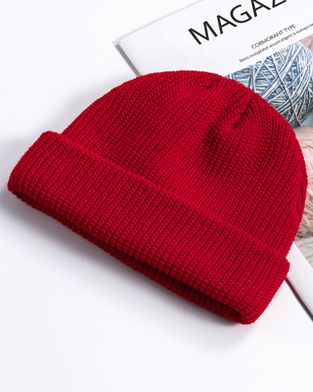 Melon Fur Hat Woolen Cap Student Fashion Flip Cap One Size