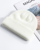 Melon Fur Hat Woolen Cap Student Fashion Flip Cap One Size