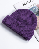 Melon Fur Hat Woolen Cap Student Fashion Flip Cap One Size