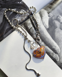 Lady Retro Layer Alloy Pearl Necklace 