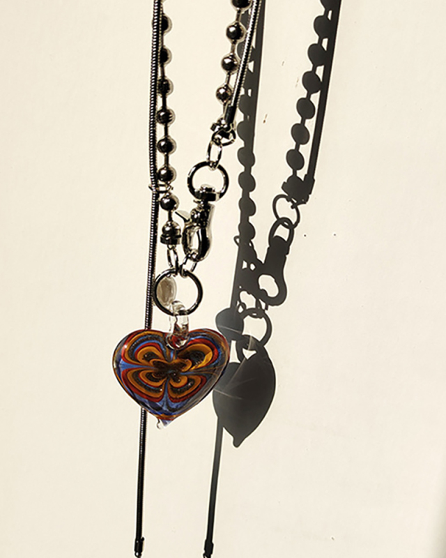 Lady Retro Layer Alloy Pearl Necklace 