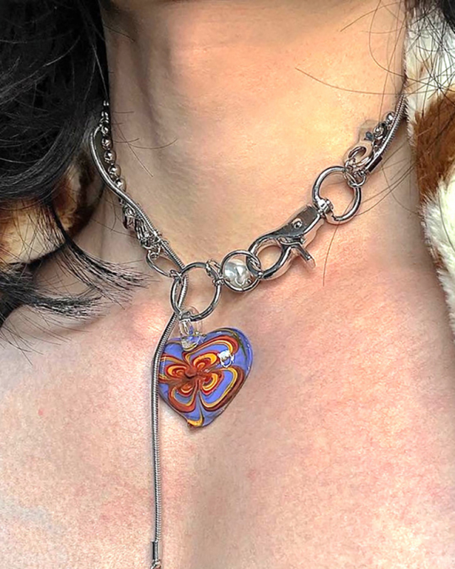 Lady Retro Layer Alloy Pearl Necklace 