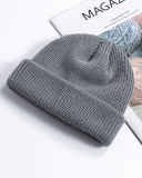 Melon Fur Hat Woolen Cap Student Fashion Flip Cap One Size
