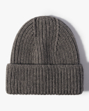 Thick Warm Knitted Hat Casual Fashion Solid Color Woolen Hat One Size