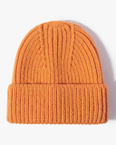 Thick Warm Knitted Hat Casual Fashion Solid Color Woolen Hat One Size