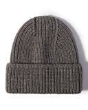 Thick Warm Knitted Hat Casual Fashion Solid Color Woolen Hat One Size