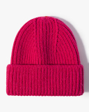 Thick Warm Knitted Hat Casual Fashion Solid Color Woolen Hat One Size