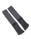 Lady Solid Color Non-Slip Sexy Stocking Black Pink Gray Pink One Size