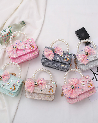 Children's Shoulder Fashion Western Princess Little Girl Cute Baby Coin Purse Bag Messenger Bag