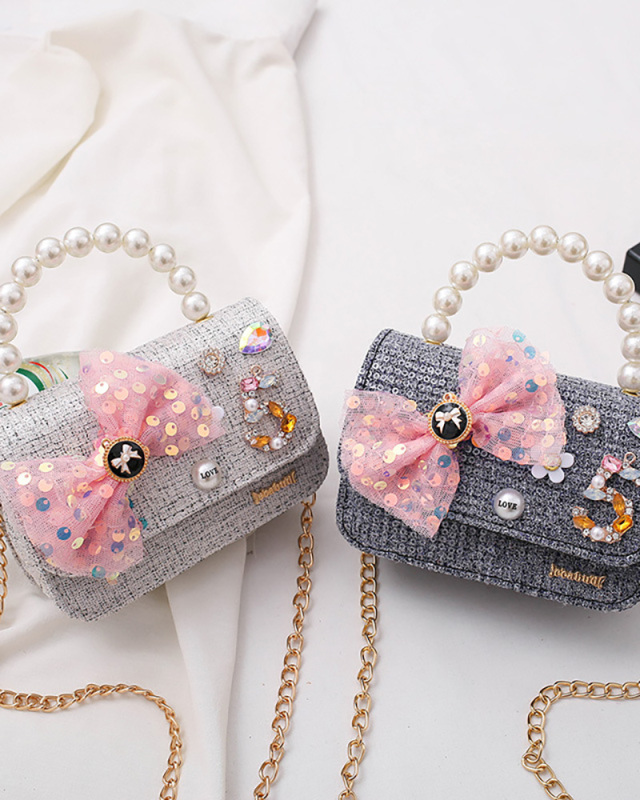 Children's Shoulder Fashion Western Princess Little Girl Cute Baby Coin Purse Bag Messenger Bag