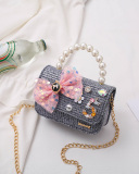 Children's Shoulder Fashion Western Princess Little Girl Cute Baby Coin Purse Bag Messenger Bag