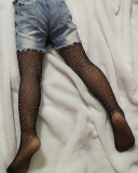 Hot Rhinestone Fishnet Socks Fashion Rhinestone Socks Hollow Socks