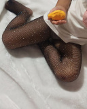 Hot Rhinestone Fishnet Socks Fashion Rhinestone Socks Hollow Socks
