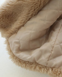 Children's Clothing New Autumn Winter Imitation Cashmere Large Particles Lapel Thickening Fur Coat