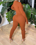 Women Solid Color Cross Strappy Slim Jumpsuit Black Coffee S-2XL 