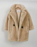 Children's Clothing New Autumn Winter Imitation Cashmere Large Particles Lapel Thickening Fur Coat