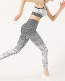 Ladies New Sports Suit Printing Yoga Suit Fitness Two-piece M-L