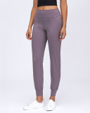 Ladies Fashion New Sports Fitness Pure Color Yoga Pants 4-12