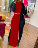 Sexy Sleeveless High Neck Two Side Hollow Out Fashion Casual Dresses Club Wear Red Gray Green Apricot Blue Orange One Size