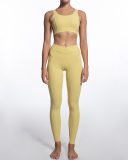Ladies Fashion New Style Nude Fitness Bra Low Waist Sports Pants Set S-L