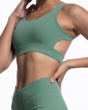 Ladies Fashion New Style Nude Fitness Bra Low Waist Sports Pants Set S-L