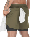Men's Fashion New Life Hot Quick Dry Sports Training Fitness Shorts M-5XL