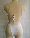 Hot Sale Sexy Hollow Out Criss Cross High Cut High Waist Women One-piece Swimsuit White Black Yellow Blue S-4XL Plus Size Bikini