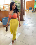 New Arrival 2022 Summer Two Piece With Long Skirt S-XL