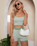 Knitted Women Summer Fashion Hot Sale Summer Two Piece Short Set S-XL