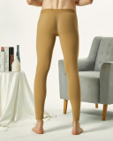 Autumn & Winter New Men's Comfortable Plain Color Warm Long Solid color Legging M-2XL