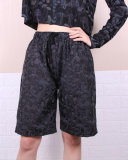Ladies Fashion Cartoon Mushroom Print Color Reflective Pants Men's Hip Hop S-3XL