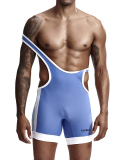 Hot Sale Summer New Colorblock Vest Shorts Men's Clothes Romper White Black Blue M-2XL