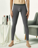 Autumn & Winter New Men's Comfortable Plain Color Warm Long Solid color Legging M-2XL