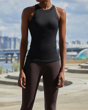 Ladies Fashion New Running Quick Dry Sports Fitness Trend Yoga Solid Color S-XL