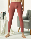Autumn & Winter New Men's Comfortable Plain Color Warm Long Solid color Legging M-2XL