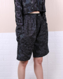 Ladies Fashion Cartoon Mushroom Print Color Reflective Pants Men's Hip Hop S-3XL