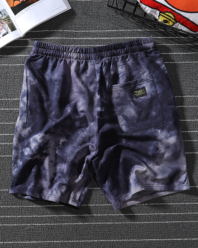 Men Tie Dye Sporty Short Pants M-2XL 