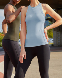 Ladies Fashion New Running Quick Dry Sports Fitness Trend Yoga Solid Color S-XL