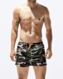 Summer Beach Wear Sports Loose Camo Men's Shorts Green Blue S-XL