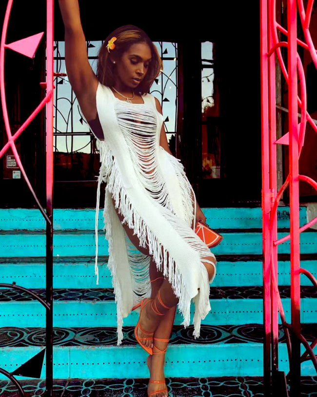 Fringe Women Summer Beach Dress S-XXL
