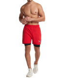 Sports Shorts Men's Quick Dry Woven Double Layer Fitness Running Marathon Casual XS-3XL