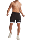 Sports Shorts Men's Quick Dry Woven Double Layer Fitness Running Marathon Casual XS-3XL